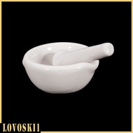[LOVOSKI1] 6ml Porcelain Mini Mortar and Pestle Grinding Bowl crusher Set