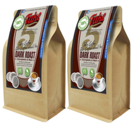 Senseo Dark Roast Coffee 2 x 36 pods  Weight 2 x 250 g. - European Coffee the Asian way กาแฟคั่วบดอั