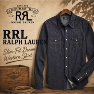 RRL Ralph Lauren Slim-Fit Denim Western Shirt