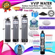 WATERMAN Outdoor Sand Water Filter 7 Layer With Bio Ceramic &amp; Halal Activeted Carbon/ Penapis Air Luar Rumah