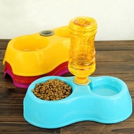 1Pcs Pet Food Drink Dispenser Small Automatic Dog Cat Feeder Bottle Water Bowl Dish