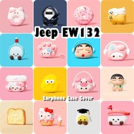 【Direct supply】For Jeep EW132 Case Casing Soft Silicone Earphone Case Cute Cartoon Styling NO.1
