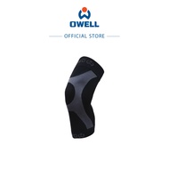 [OWELL] MedicFlow Taping Knee Sleeve (Unisex Compression Sleeve in Black, 1 Piece)