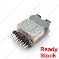 2 in 1 Lipo Li-po RC Cell Battery Checker Tester Low Voltage Indicator volt meter monitor BB Buzzer 