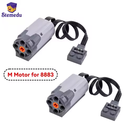 2PCS M Motor Power Functions Group MOC Technical Parts PF Blocks 8883 58120c01 Speed Motor Compatibl