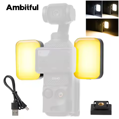 Ambitful 2800K-5800K ML01 Mini Magnetic Fill Light LED Video Light with Protective Case Suitable for