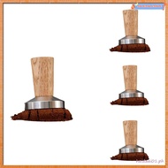 [Q H B W] Coffee Tamper Espresso Stamp: Coffee Tamper Real Wood Handle, Espresso Tamper Includes Sil