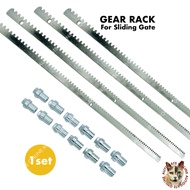 4 PCS (1M) GALVANIZED IRON GEAR RACK AUTOGATE ( DC MAX / E8 E1000 / OAE 888 / DC SLIDING / AC SLIDIN
