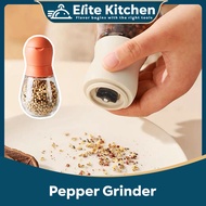 Elite Kitchen - Black Pepper Salt Spice Manual Grinder Adjustable Glass Bottle Grind Lada Hitam Garam Botol Pengisar