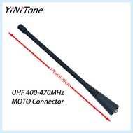 UHF 400-470MHz Soft Flexible Antenna for Motorola GP328 GP338 GP88 GP340 GP380, 16.5cm Long, Black