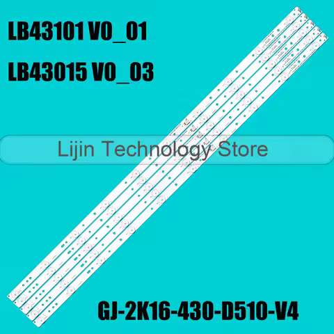 10 pcs New LED backlight strip For TPT430H3 43LH500T LB43015 LB43101 LB43102 L42F220B L42P60BD L42F3