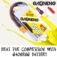 Gaoneng GNB 7.4v 1550mah 100c 2s Lipo Battery with JST/Dean Plug (2020 series) GNB1550/100-2SN