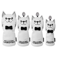 Samoyed golf wood Club Cover pu Club Cover No. 1 wood Fairway wood Iron wood Cover UT Club Protectiv