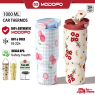 [100% Authentic] MODOFO 32oz Tumbler Thermos Bottle with Straw Aesthetic Tumbler Botol Air Tahan Sej