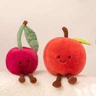Boneka Pesta Buah Jellycat, Mainan Plush Ceri, Tomato, Pir, Hadiah Cuti yang Comel, Borong