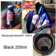 cat bunglon PU red purple blue 200ml  Cat Bunglon Motor Mobil Dan Sepeda