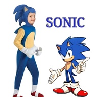 Budak Lelaki Sonic Cartoon Costume 4yrs-14yrs old READY STOCK Cartoon Pretend Play