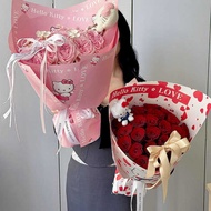 Hello kitty hello kitty hello kitty Wrapping Paper Valentine's Day Bouquet Flower Wrapping Material 