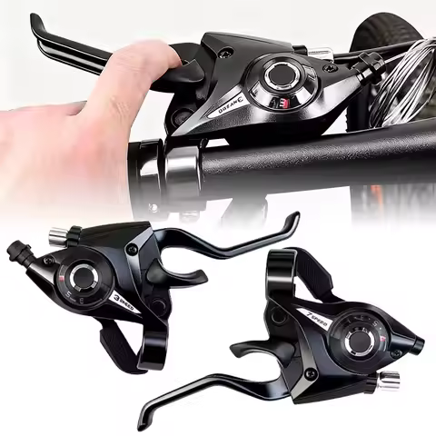 Bike Gear Shifter/brake Lever ST-EF51 Mountain Bike Handlebar Shift Levers 3 X 7/8 Speed or Set Blac