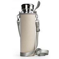 32 oz Glass Water Bottles with Stainless Steel Lid and Sleeve - Borosilicate Glass Sports Water Bott