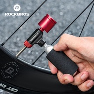 ROCKBROS CO2 Gas Nozzle AV/FV Aluminum Bicycle Quick Inflation Nozzle Portable Durable MTB Road Bike