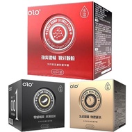 OLO Neo Condoms50-52-54ถุงยางอนามัย มีให้เลือก3สี 10ชิ้น/1กล่อง ขนาดบางเฉียบ0.01มม ถุงยางราคาถูกไม่ระบุชื่อสินค้าด้านหน้