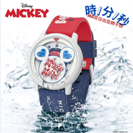 迪士尼米奇 - 360度旋轉錶盤手錶【紅藍色】