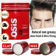 The Beauty Street Professional Osis+ Hair Clay Hair Wax Rubber Strong Hold 100ml Gel Rambut