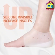 Invisible Insole Increased Height Lift Heel Pad Sock Liners Relieve Dress In Socks Increase Pain Silicone For Women Men