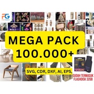 Mega pack Laser Cut 100,000+ puzzle vector dxf files 3D 2D CNC Laser