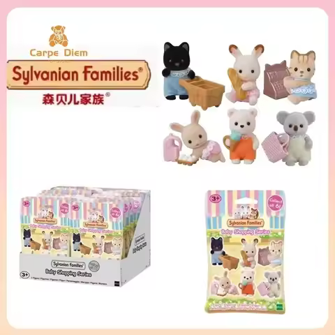 Sylvanian Family Shopping Blind Bag Ternurines Sylvanian Families Baby Dolls Kawaii Cute Model Favor