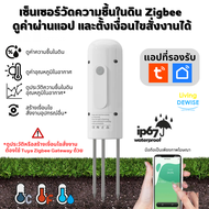 Tuya Zigbee Soil Sensor เซ็นเซอร์วัดความชื้นในดิน อุณหภูมิในอากาศผ่านสัญญาณ Zigbee