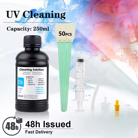 250ML UV Ink Cleaning Liquid Tool For Epson Roland for Mimaki for Mutoh Ricoh Printer Printhead Tube
