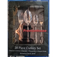 20 Pieces Set Alcott's Finest Stainless Steel Cutlery Set