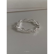 |'Our'slim Style Pig Nose Ring Sterling Silver