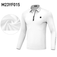 PGM เสื้อเล่นกอล์ฟแขนยาวสำหรับผู้ชายเสื้อกล้ามเล่นกีฬาการบุซับในชุดกีฬาฤดูใบไม้ร่วงฤดูหนาว M23YF015ย