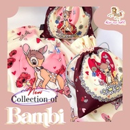 Kiss Me Doll - New Collection ผ้าพันคอ ลาย Disney Bambi (แบมบี้) ขนาด100x100 cm.