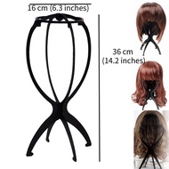 Wig Holder Collapsible Wig Display Stand Plastic Barbershop Wig Bracket Model Wig Stand
