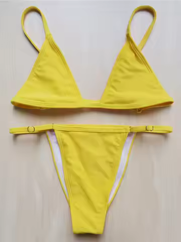 Extreme String Mini Micro Adjustable Strap Bikini Female Swimsuit Women Swimwear Two-pieces Bikini s