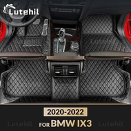Car Floor Mats For BMW iX3 2020 2021 2022 Custom Auto Foot Pads Automobile Carpet Cover Interior Acc