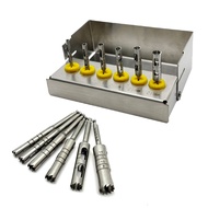6Pcs/set Dental Implant Drills Kit Surgical Implant Long Trephine Bur Drills Kit Dental Instrument