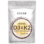 TK热销 D3 K2 Vitamin 10 维生素D3+K2胶囊300粒 Vitamin D3+K2 C