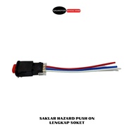 TOMBOL Saumotor Hazard Switch Hazard Light Button Switch Hasad On Off Switch Hazard Switch Hazad Lig