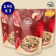 India Roasted (Unsalted) Cashew Nut Bundle [1kg x 3]