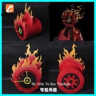 Limbus Company Dante Cosplay Costume Headwear Decoration Fire Watch Shape Head Decoration Cover Cosp