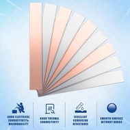 12 Pcs Pure Copper Zinc Anode Sheet 99.9% High Purity Copper Zinc Electrode Strips 0.04 Inch X 0.98 