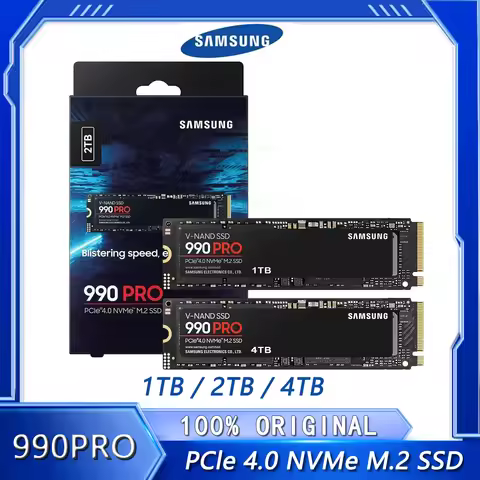 SAMSUNG SSD 990 PRO Internal Solid State Disk HDD Hard Drive 1TB 2TB 4TB PCIe4.0 M.2 2280 NVMe TLC S
