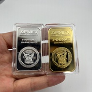 APM Square Silver Coin Commemorative Coin Metal Crafts Imitation Collectibles