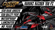Suzuki Raider 150 FI (Satria F150) 2022 Decals Set