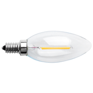 10X Dimmable E12 2W COB Candle Flame Filament LED Light Bulb Lamp 10 x 3.5cm